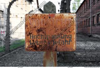 Auschwitz concentration camp sign 0001